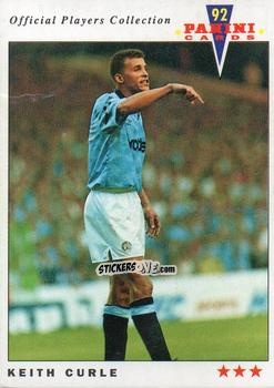 Cromo Keith Curle - UK Players Collection 1991-1992 n. 123 - Panini