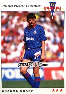 Cromo Graeme Sharp - UK Players Collection 1991-1992 n. 187 - Panini