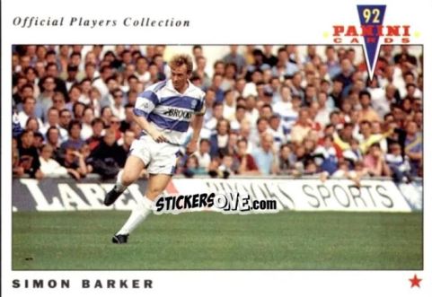 Figurina Simon Barker - UK Players Collection 1991-1992 n. 198 - Panini