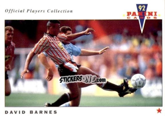 Cromo David Barnes - UK Players Collection 1991-1992 n. 204 - Panini