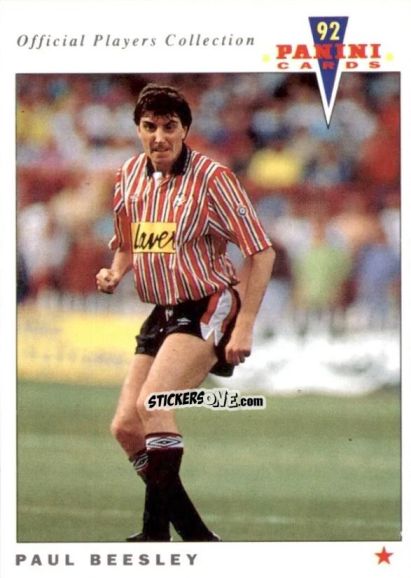 Cromo Paul Beesley - UK Players Collection 1991-1992 n. 205 - Panini