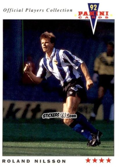 Figurina Roland Nilsson - UK Players Collection 1991-1992 n. 215 - Panini