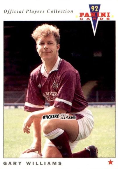 Sticker Gary Williams - UK Players Collection 1991-1992 n. 357 - Panini
