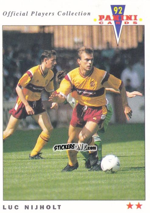 Figurina Luc Nijholt - UK Players Collection 1991-1992 n. 378 - Panini