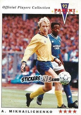 Figurina Alexei Mikhailichenko - UK Players Collection 1991-1992 n. 392 - Panini