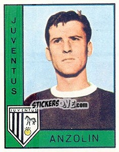 Cromo Roberto Anzxolin - Calciatori 1962-1963 n. 100 - Panini