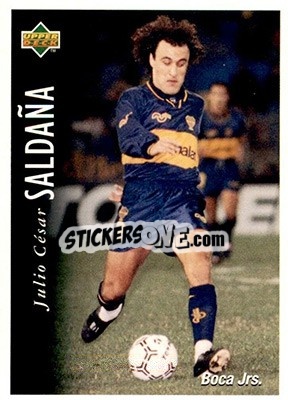 Figurina Julio Cesar Saldana - Futbol Argentino Apertura 1995 n. 18 - Upper Deck