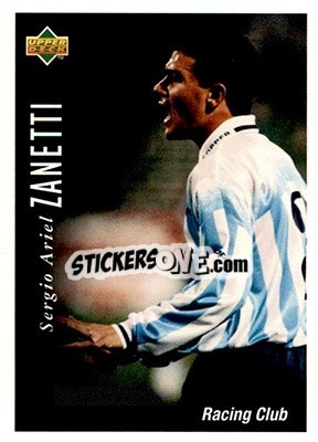 Sticker Sergio Ariel Zanetti - Futbol Argentino Apertura 1995 n. 41 - Upper Deck
