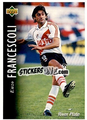 Cromo Enzo Francescoli - Futbol Argentino Apertura 1995 n. 63 - Upper Deck