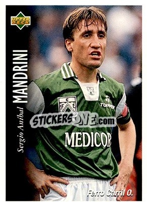 Sticker Sergio Anibal Mandrini - Futbol Argentino Apertura 1995 n. 120 - Upper Deck