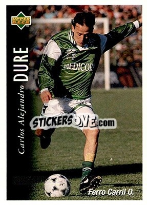 Sticker Carlos Alejandro Dure - Futbol Argentino Apertura 1995 n. 121 - Upper Deck