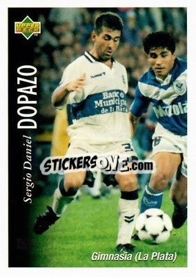 Cromo Sergio Daniel Dopazo - Futbol Argentino Apertura 1995 n. 128 - Upper Deck