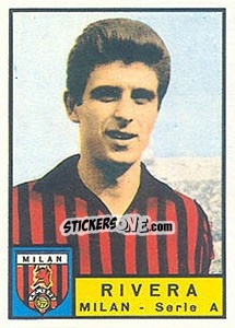 Figurina Gianni Rivera - Calciatori 1963-1964 n. 202 - Panini