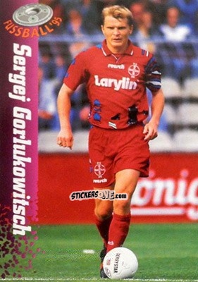 Cromo Sergej Gorlukowitsch - Bundesliga Fussball Cards 1994-1995 n. 186 - Panini