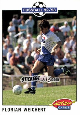 Figurina Florian Weichert - Bundesliga Fussball 1992-1993 Action Cards n. 83 - Panini