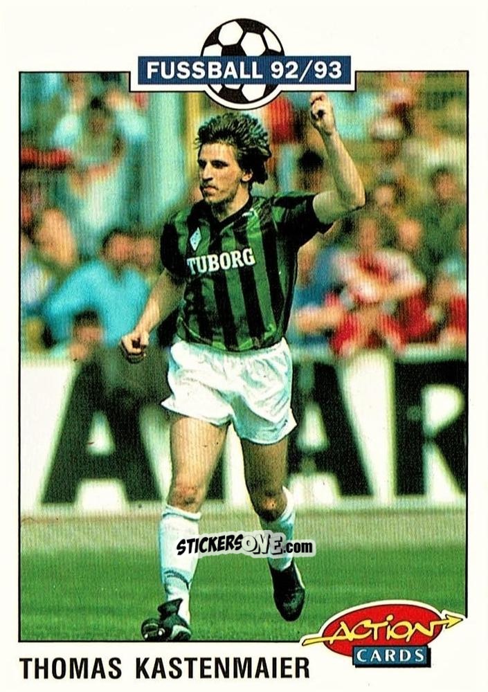 Figurina Thomas Kastenmaier - Bundesliga Fussball 1992-1993 Action Cards n. 149 - Panini