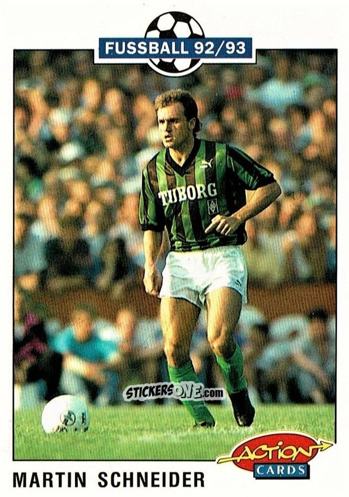 Figurina Martin Schneider - Bundesliga Fussball 1992-1993 Action Cards n. 154 - Panini