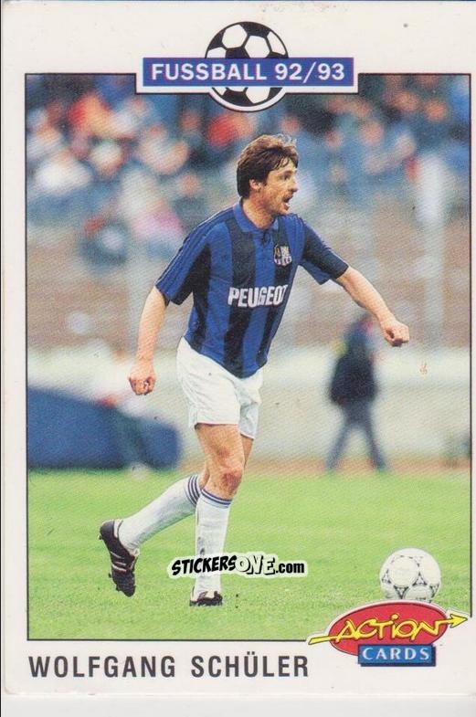 Sticker Wolfgang Schuler - Bundesliga Fussball 1992-1993 Action Cards n. 188 - Panini