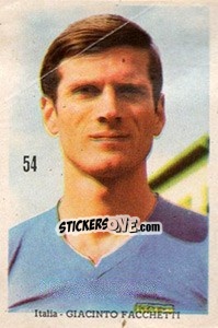 Cromo Giacinto Facchetti - Mexico 1970 n. 54 - Editora Sadira