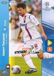 Cromo Jeremy Toulalan - UEFA Champions League 2008-2009. Trading Cards Game n. 122 - Panini