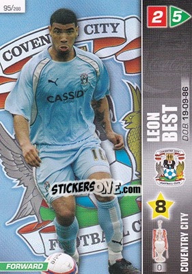 Figurina Leon Best - Coca-Cola Championship 2007-2008 n. 95 - Panini