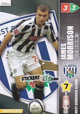 Figurina James Morrison - Coca-Cola Championship 2007-2008 n. 272 - Panini
