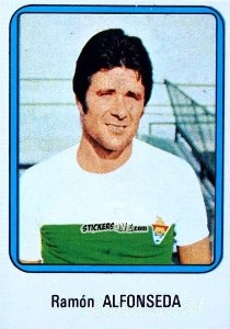 Sticker Alfonseda - Vulcano Liga Spagnola 1975-1976 n. 82 - Ediciones Vulcano