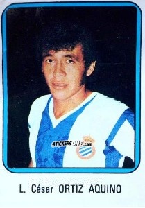 Figurina Ortiz Aquino - Vulcano Liga Spagnola 1975-1976 n. 94 - Ediciones Vulcano