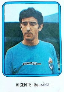 Cromo Vicente - Vulcano Liga Spagnola 1975-1976 n. 171 - Ediciones Vulcano