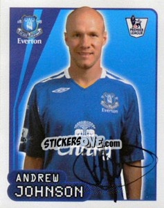 Figurina Andrew Johnson - Premier League Inglese 2007-2008 n. 255 - Merlin
