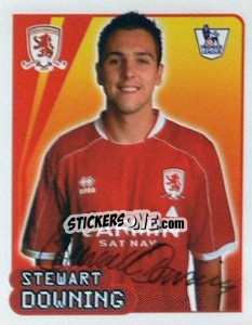 Cromo Stewart Downing - Premier League Inglese 2007-2008 n. 420 - Merlin