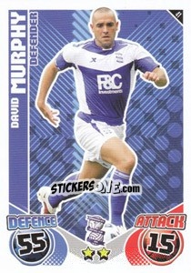 Figurina David Murphy - English Premier League 2010-2011. Match Attax n. 41 - Topps