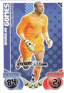 Cromo Heurelho Gomes - English Premier League 2010-2011. Match Attax n. 271 - Topps