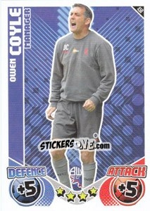 Figurina Owen Coyle - English Premier League 2010-2011. Match Attax n. 450 - Topps