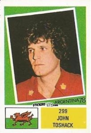 Figurina John Toshack - Argentina 78 n. 299 - Ageducatifs