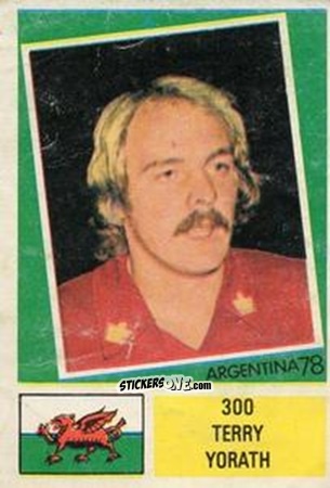 Figurina Terry Yorath - Argentina 78 n. 300 - Ageducatifs