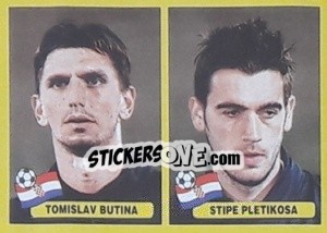 Figurina Tomislav Butina / Stipe Pletikosa - Mundial Korea Japòn 2002 n. 459 - Navarrete