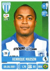 Cromo Henrique Madson - Liga 1 Romania 2016-2017 n. 146 - Panini