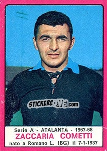 Cromo Zaccaria Cometti - Calciatori 1967-1968 n. 1 - Panini