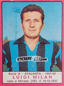 Cromo Luigi Milan - Calciatori 1967-1968 n. 14 - Panini