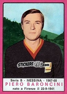 Sticker Piero Baroncini - Calciatori 1967-1968 n. 370 - Panini