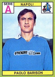 Sticker Paolo Barison - Calciatori 1968-1969 n. 156 - Panini