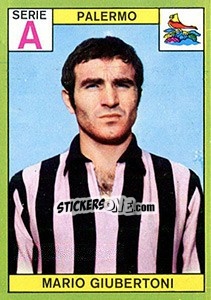 Sticker Mario Giubertoni - Calciatori 1968-1969 n. 170 - Panini