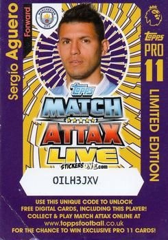 Figurina Sergio Aguero - English Premier League 2016-2017. Match Attax Extra n. P35 - Topps