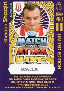 Cromo Xherdan Shaqiri - English Premier League 2016-2017. Match Attax Extra n. P37 - Topps