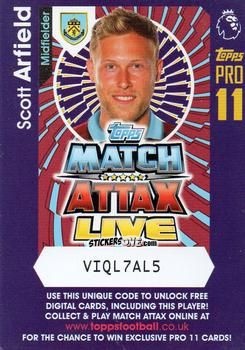 Figurina Scott Arfield - English Premier League 2016-2017. Match Attax Extra n. P4 - Topps