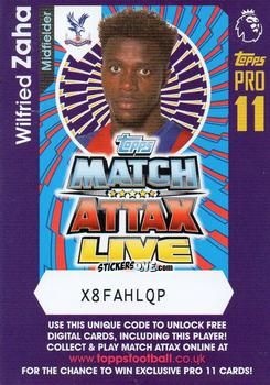 Cromo Wilfried Zaha - English Premier League 2016-2017. Match Attax Extra n. P7 - Topps