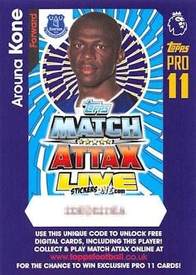 Sticker Arouna Kone - English Premier League 2016-2017. Match Attax Extra n. P9 - Topps