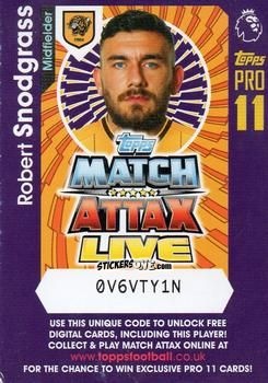 Figurina Robert Snodgrass - English Premier League 2016-2017. Match Attax Extra n. P10 - Topps