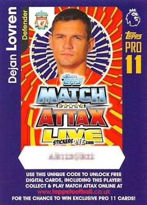 Figurina Dejan Lovren - English Premier League 2016-2017. Match Attax Extra n. P13 - Topps